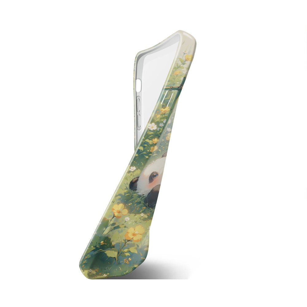 Cute Panda Phone Case For iPhone Green- 635120591789