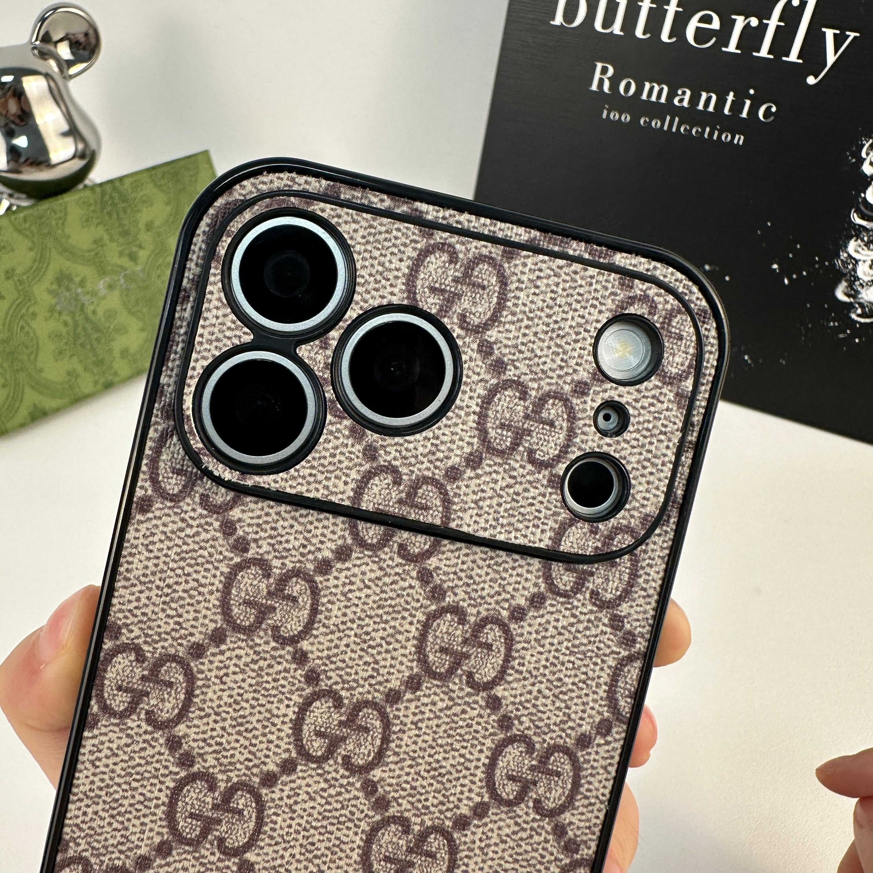 Classic Leather  GG iPhone Case For iPhone 17 Series Brown-RCGG139