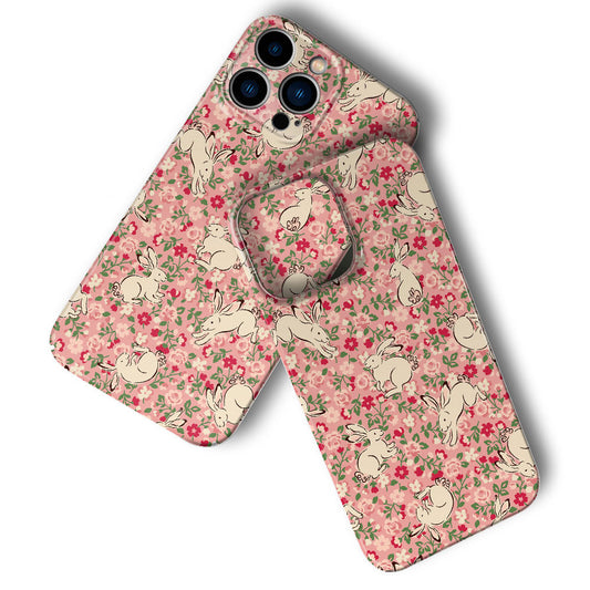 Cute Rabbit Phone Case For iPhone Pink-635120591710