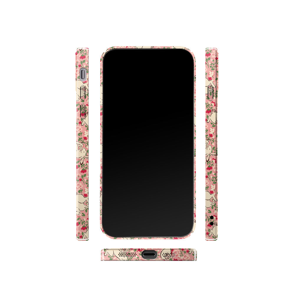 Cute Rabbit Phone Case For iPhone Pink-635120591710