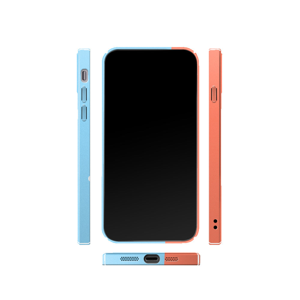 Cat On The Balcony Phone Case For iPhone Blue-635120591703