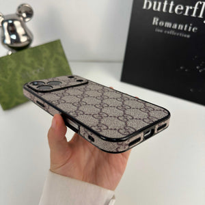 Classic Leather  GG iPhone Case For iPhone 17 Series Brown-RCGG139