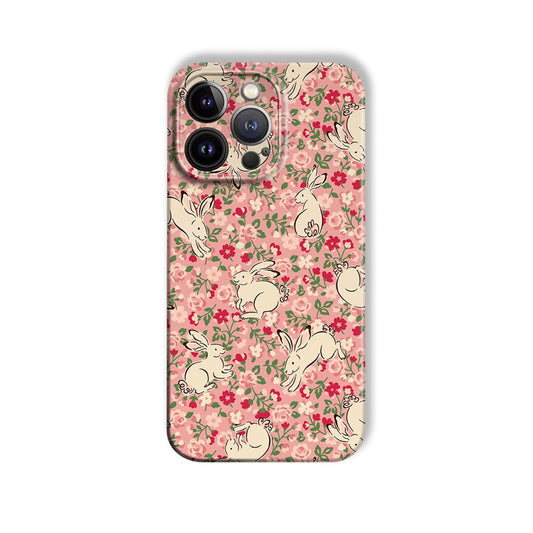 Cute Rabbit Phone Case For iPhone Pink-635120591710