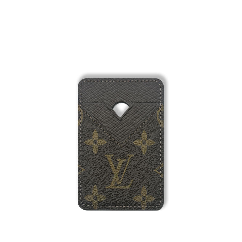 Monogram Classic Leather Magnetic Wallet Big Printing-RCLV049 - Runycase