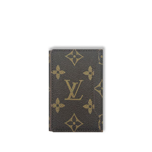 Monogram Elegant Leather Magnetic Wallet Big Printing-RCLV054 - Runycase