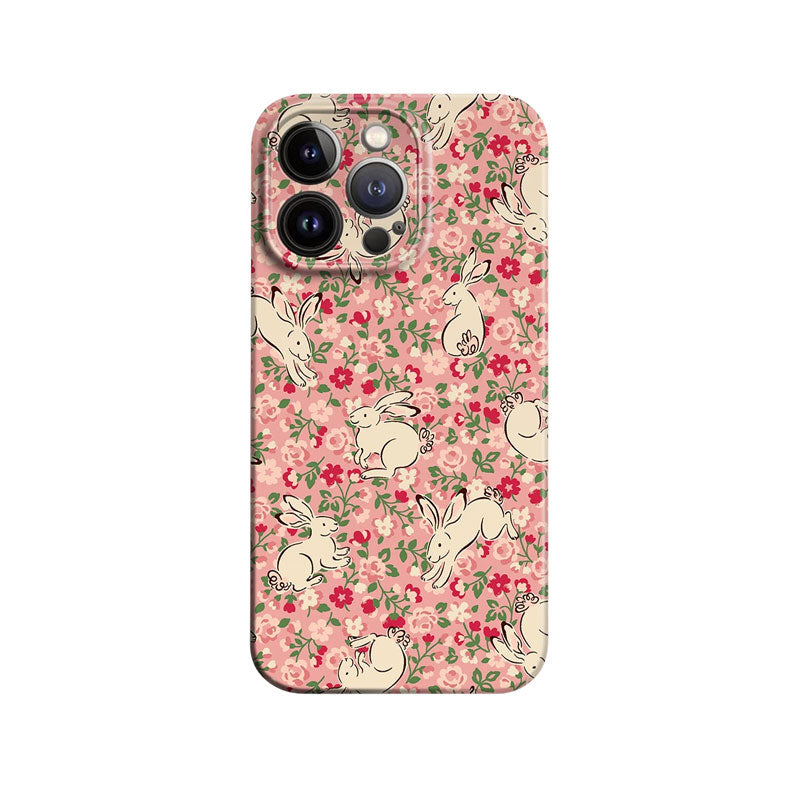 Cute Rabbit Phone Case For iPhone Pink-635120591710