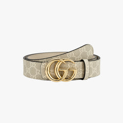 Beige GG Monogram Belt