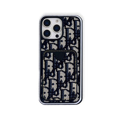 Coque iPhone CD en tissu avec porte-cartes - RCCD155