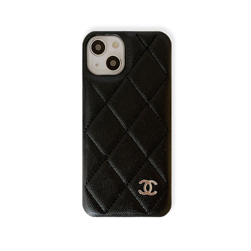 Étui iPhone en Cuir Classique CC Noir -RCCC168