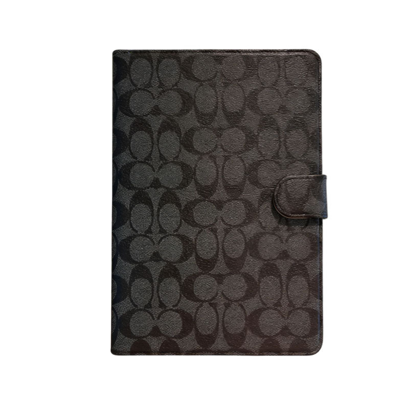 Refined Leather Monogram  iPad Case Coffee-RCLV118 - Runycase