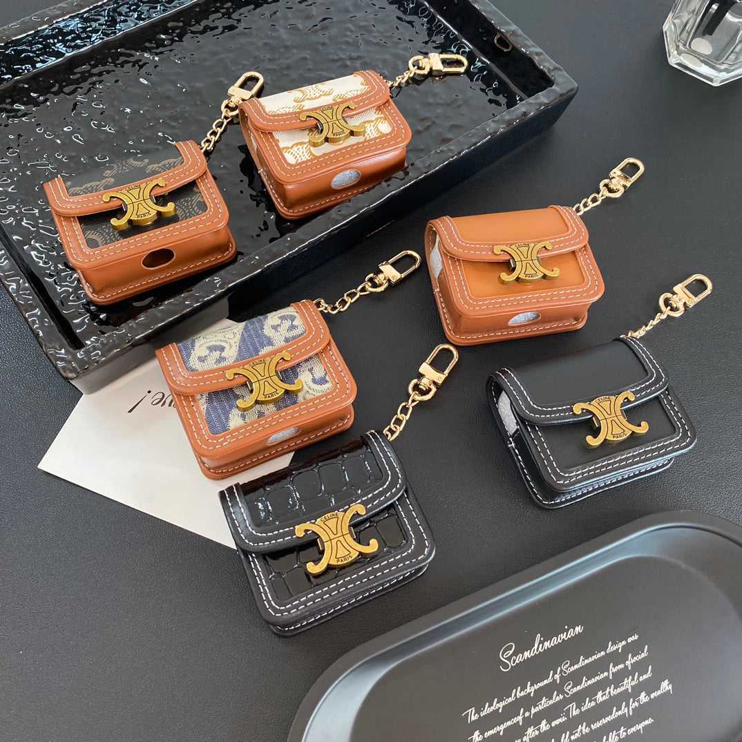 High-quality CL AirPods Cases Dark Brown-RCCL130