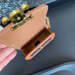 Étuis AirPods de haute qualité CL Marron foncé-RCCL130