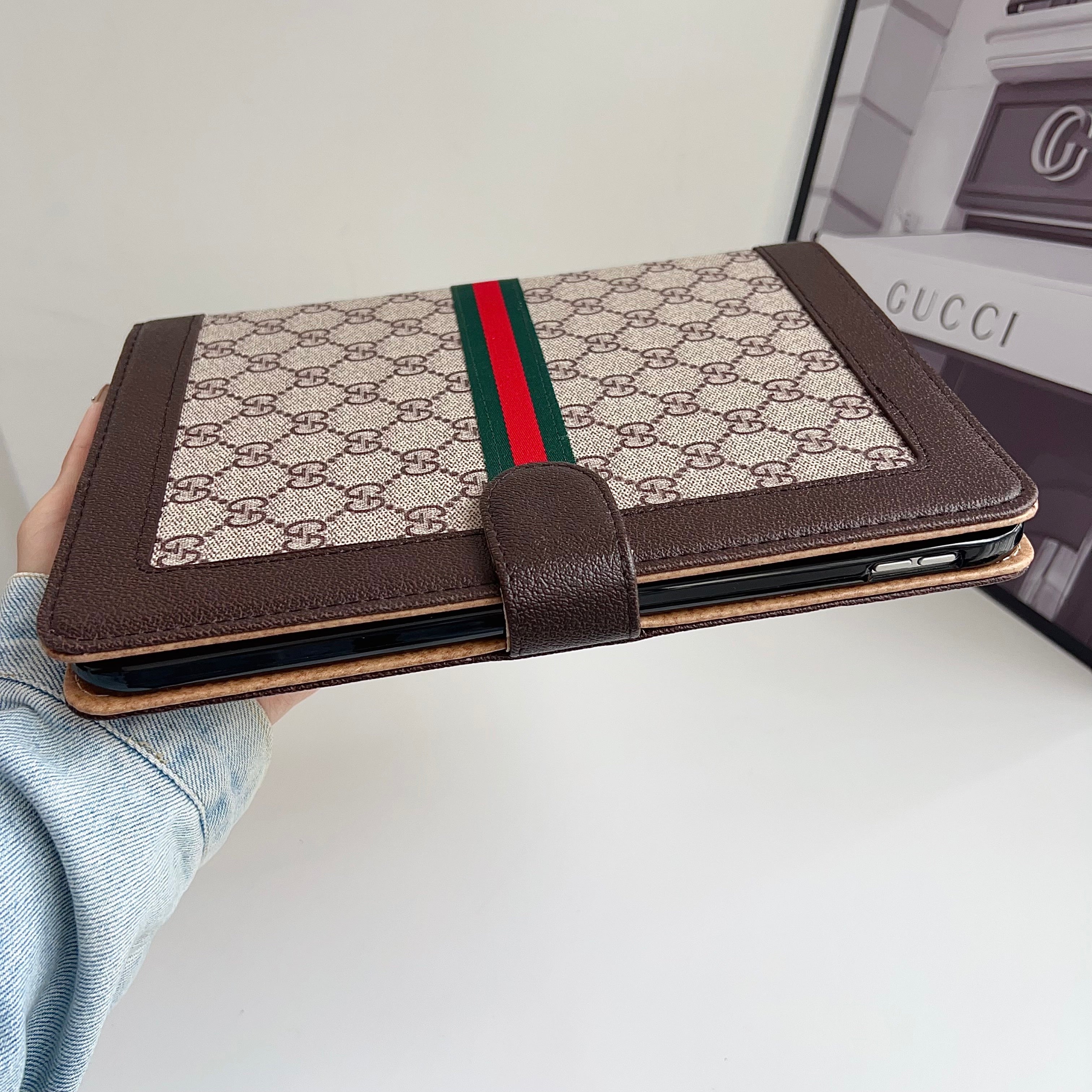 Classic Leather GG iPad Case -RCGG114 - Runycase
