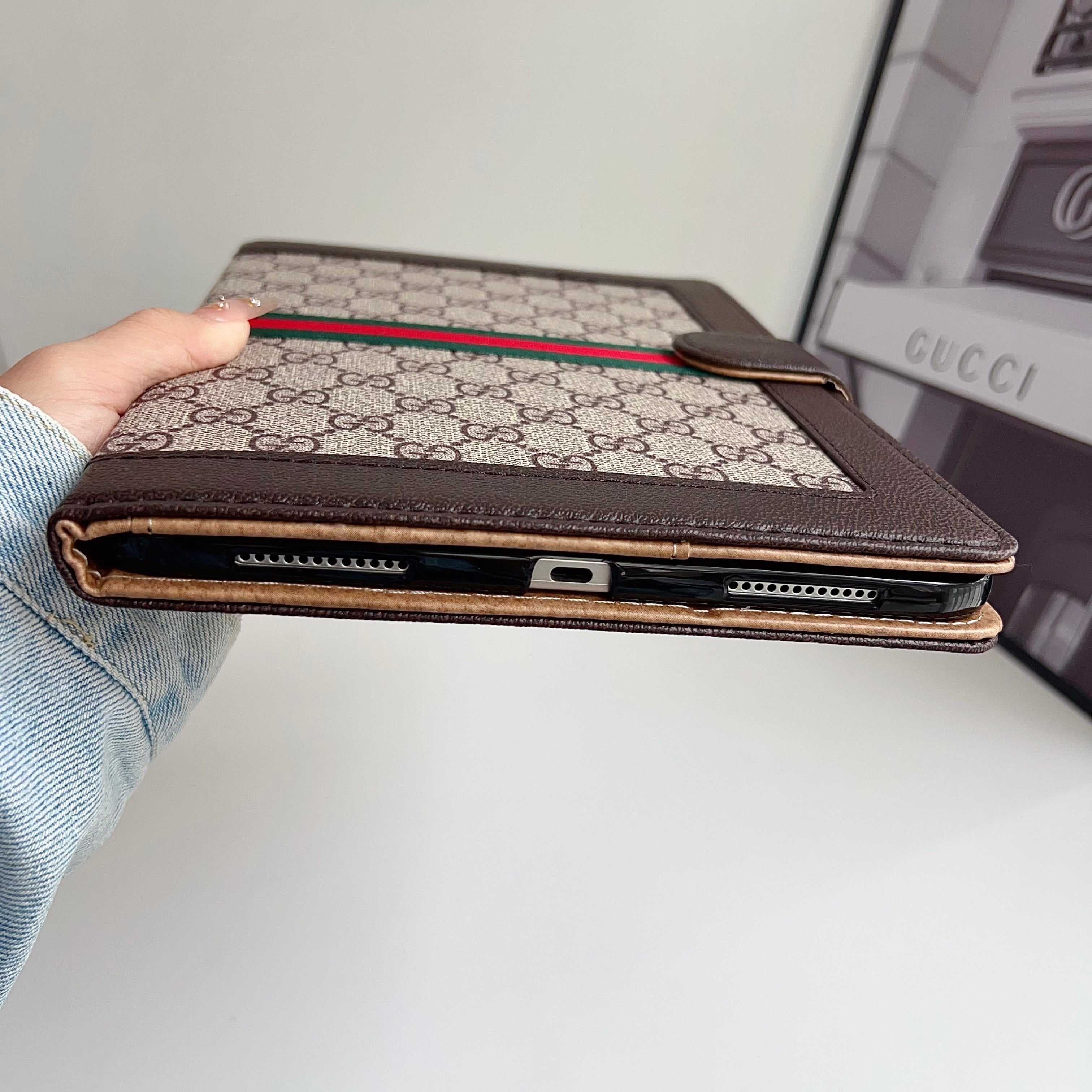 Classic Leather GG iPad Case -RCGG114 - Runycase
