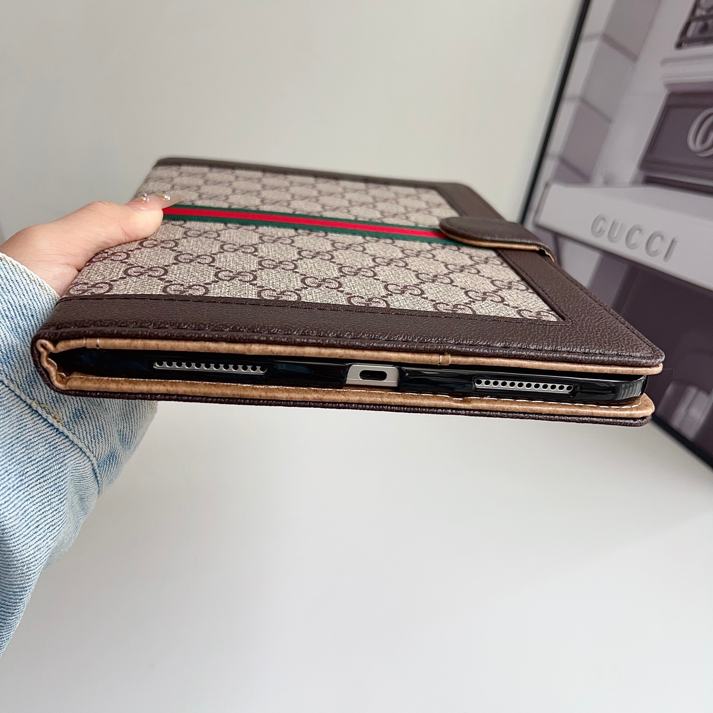 Classic Leather GG iPad Case -RCGG114 - Runycase