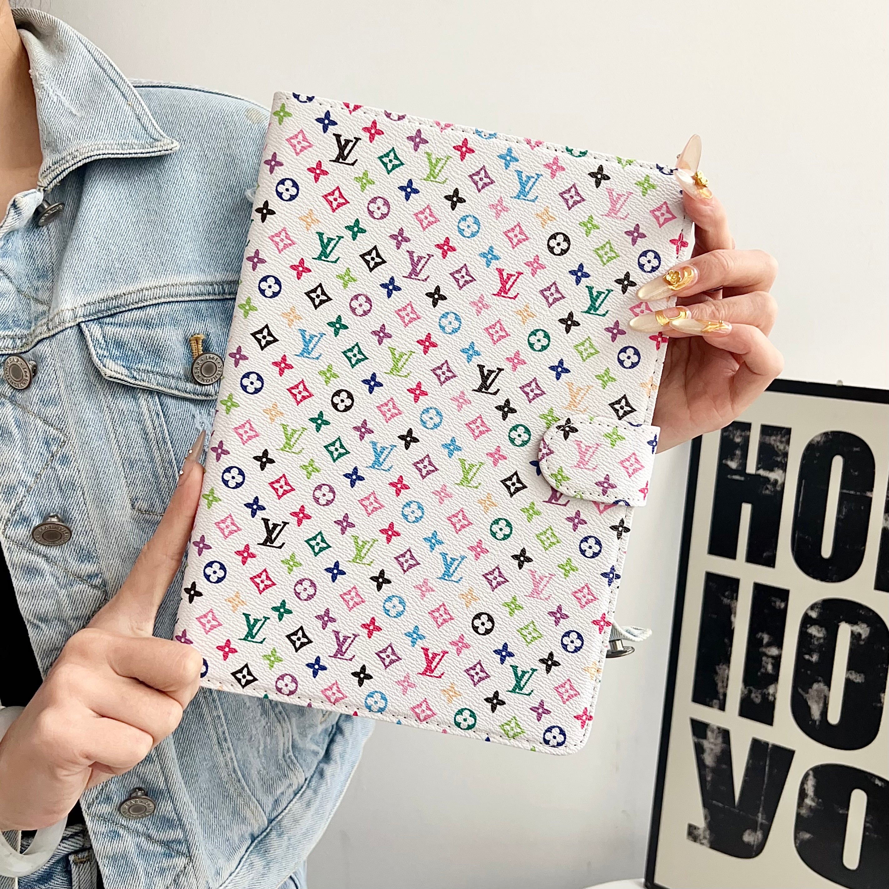 Stylish Leather Monogram  iPad Case Small Printing-RCLV117 - Runycase