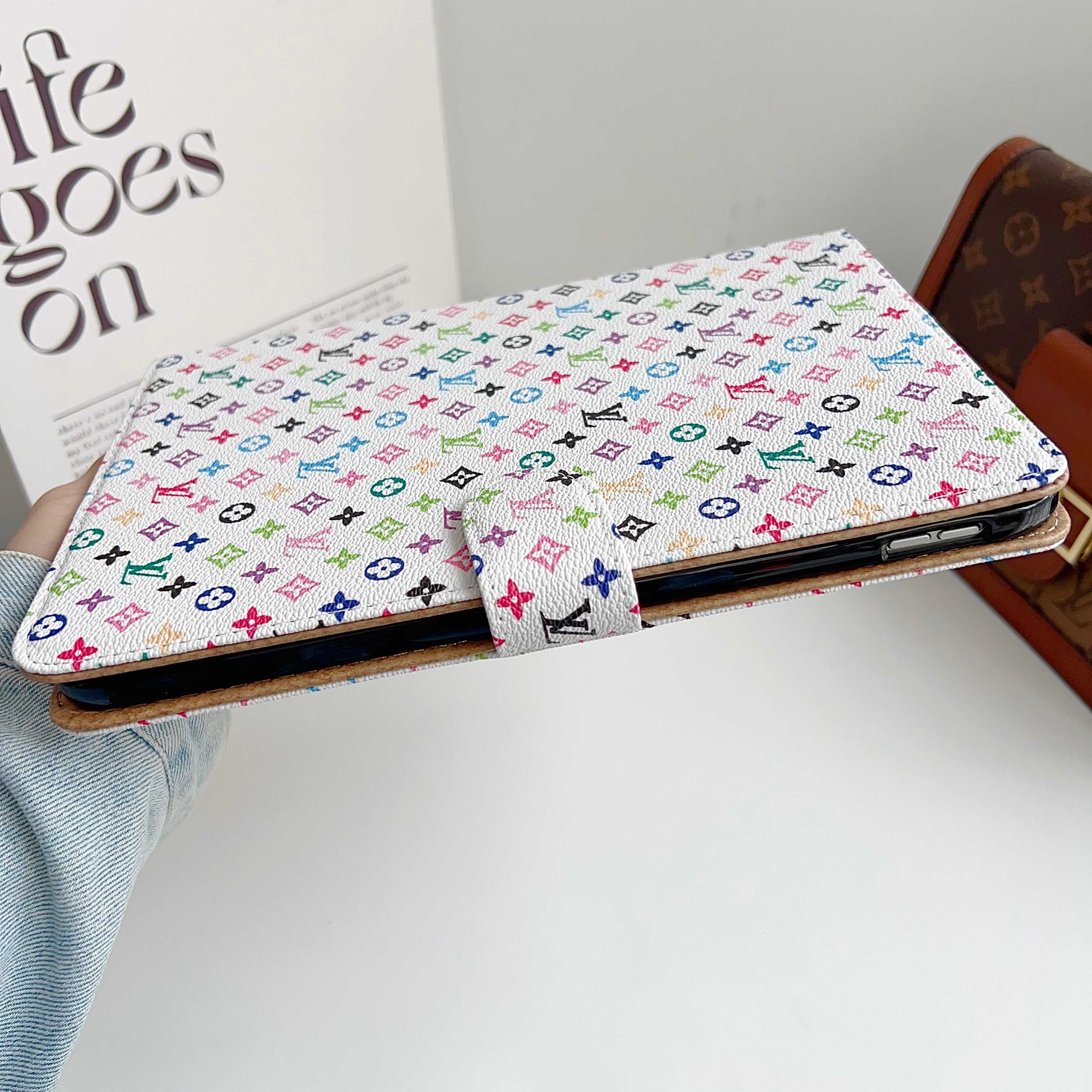 Stylish Leather Monogram  iPad Case Small Printing-RCLV117 - Runycase