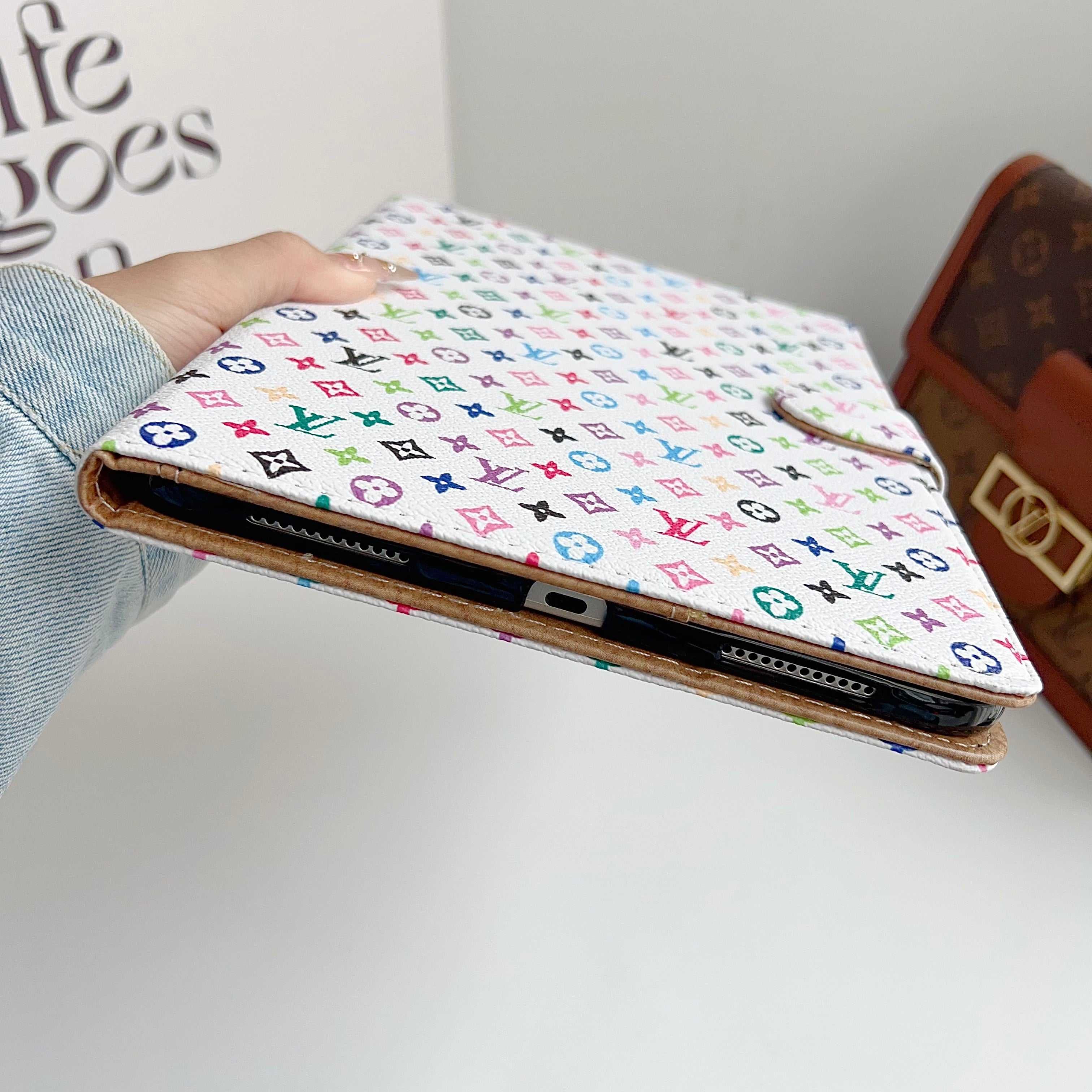 Stylish Leather Monogram  iPad Case Small Printing-RCLV117 - Runycase