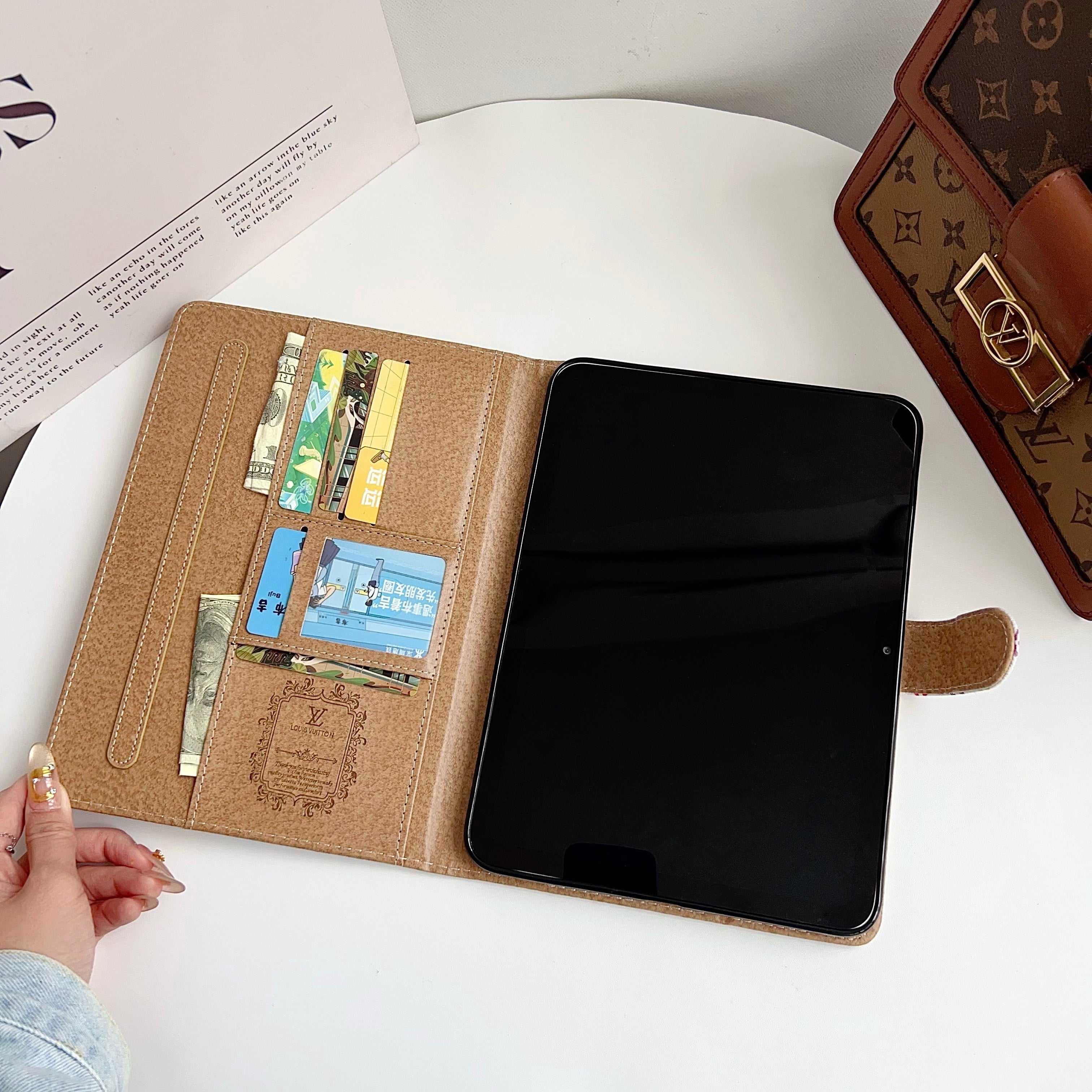 Stylish Leather Monogram  iPad Case Small Printing-RCLV117 - Runycase