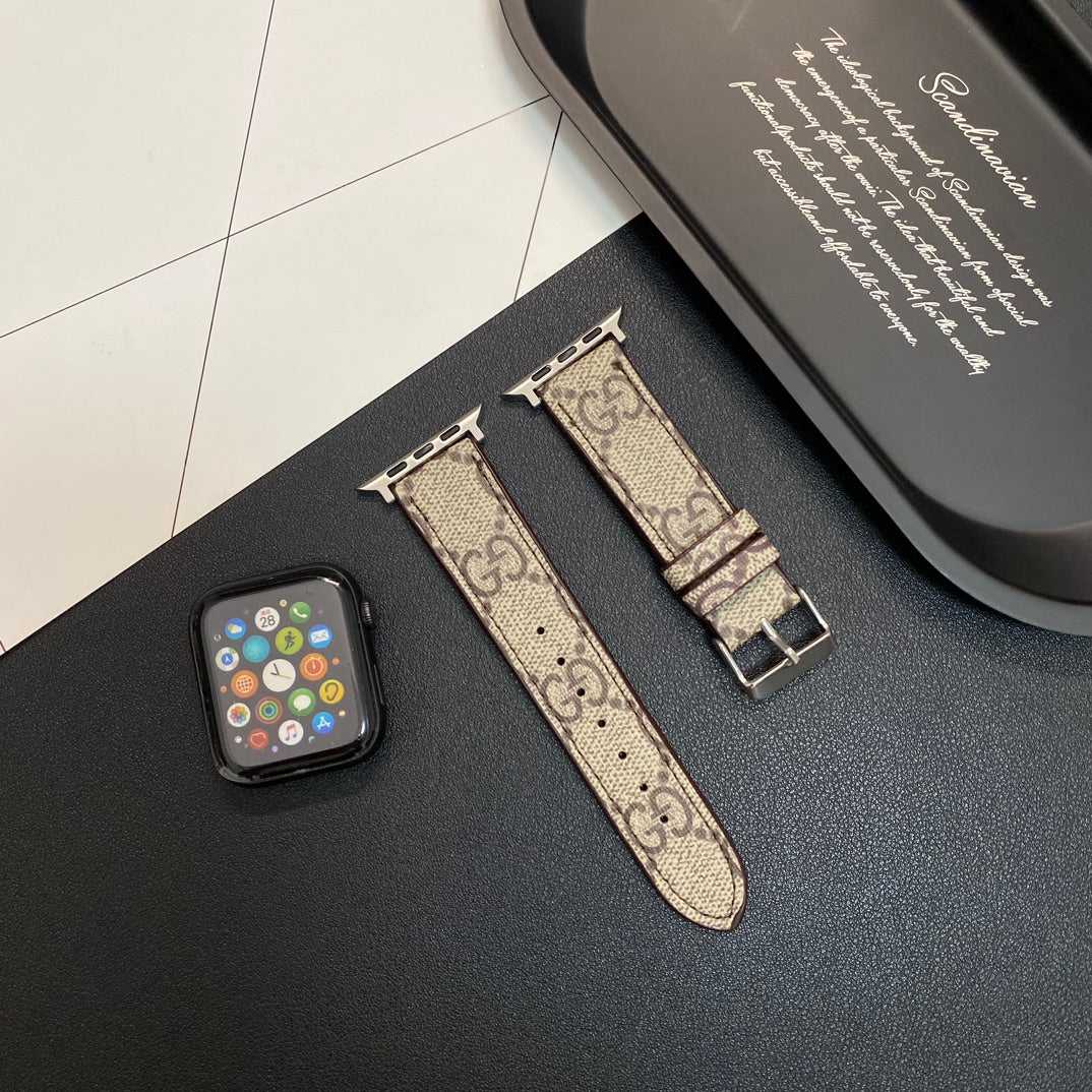 High-quality GG Apple Watch Band Brown-RCGG108 - Runycase