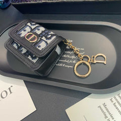 Classic Leather CD AirPods Cases Black-RCCD132