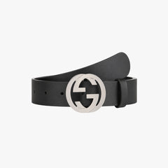 Black Silver Buckle Belt