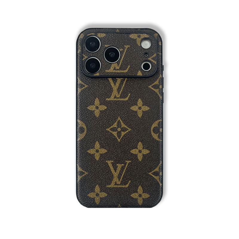 Monogram Stylish Leather iPhone Case Big Printing For iPhone 17 Series-RCLV059 - Runycase