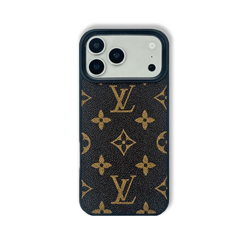 Monogram Classic Leather iPhone Case For iPhone 17 Series-RCLV068