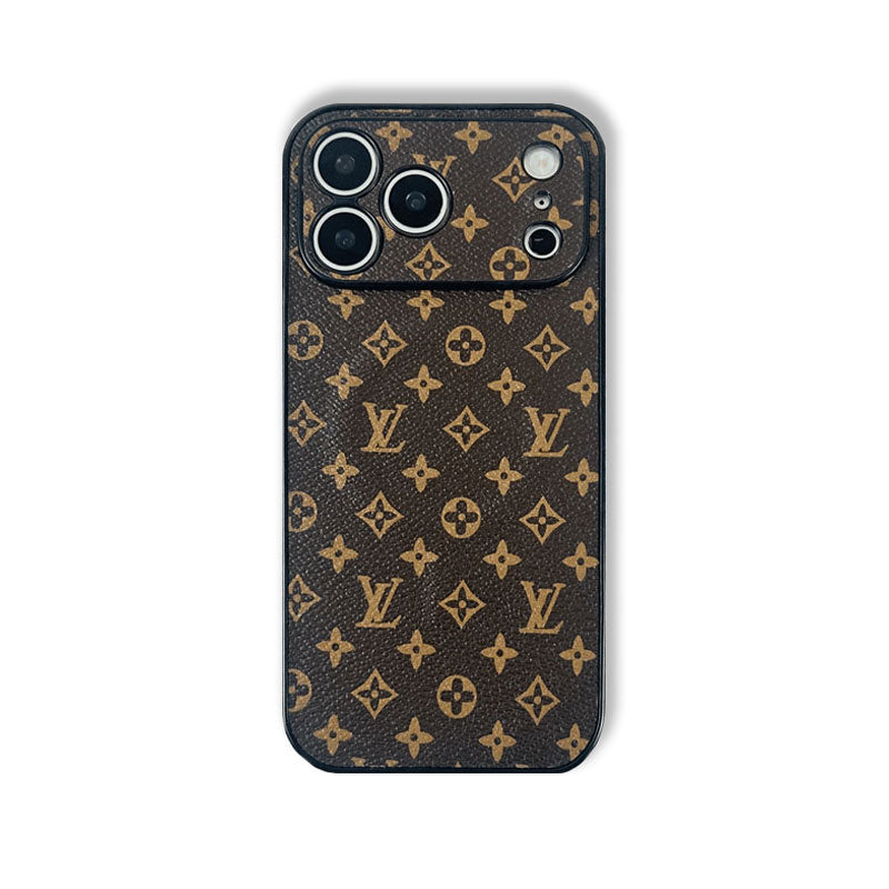 Monogram Luxury Leather Magnetic iPhone Case（Compatible With Magsafe）For iPhone 17 Series-RCLV065