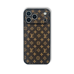 Monogram Luxury Leather Magnetic iPhone Case（Compatible With Magsafe）For iPhone 17 Series-RCLV065 - Runycase