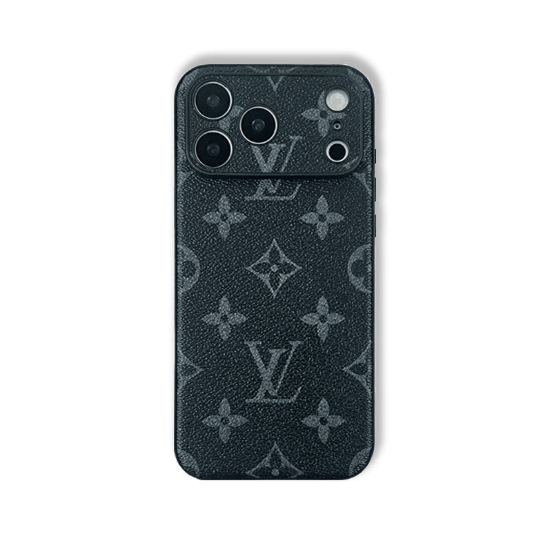 Black Monogram iPhone Case For iPhone 17 Series-RCLV055