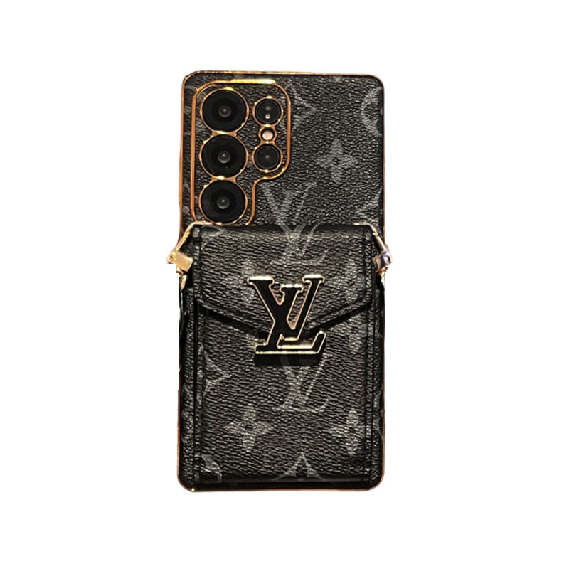 Monogram Samsung Galaxy S Series Case With Card Holder And Strap-RCLV091 - Runycase