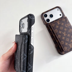 Étui portefeuille monogrammé en cuir premium pour iPhone série 17 - RCLV176