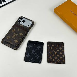 Monogram Premium Leather Magnetic Wallet Big Printing-RCLV046 - Runycase
