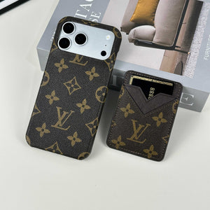 Monogram Classic Leather Magnetic Wallet Big Printing-RCLV049 - Runycase