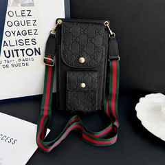 Elegant Leather GG Crossbody Phone Bag-RCGG194