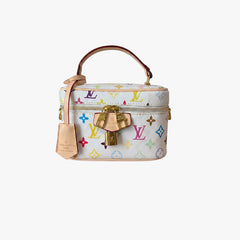 Colorful White Vanity Bag