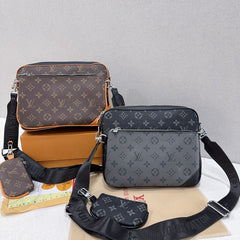 Sac Messager Trio Monogram Classique - L'Indispensable Mode 011