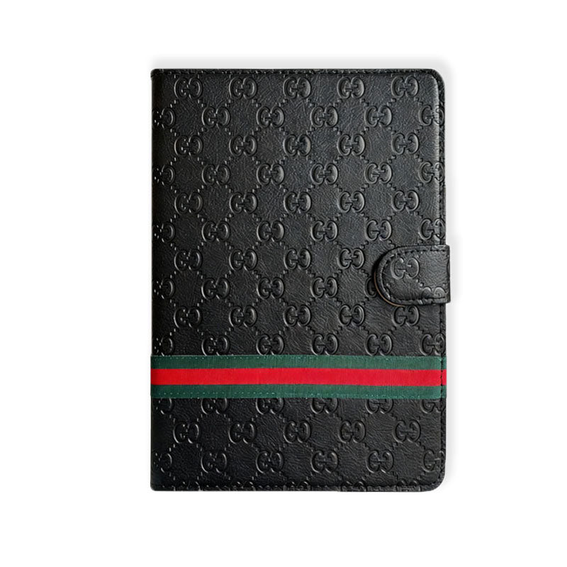 Premium Leather GG iPad Case Black-RCGG120 - Runycase