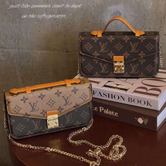 Sac à main Monogram Canvas avec chaîne à porter à l'épaule ou en bandoulière pour téléphone portable