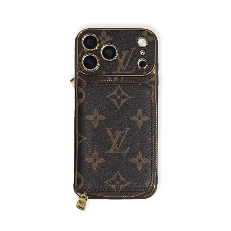 Premium  Monogram iPhone Case With Wallet  For iPhone 17 Series-RCLV186