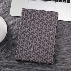 Luxury Leather GD iPad Case Black-RCGD121 - Runycase