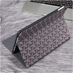 Luxury Leather GD iPad Case Black-RCGD121 - Runycase