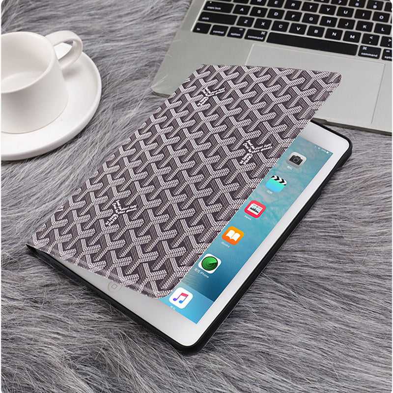 Luxury Leather GD iPad Case Black-RCGD121 - Runycase