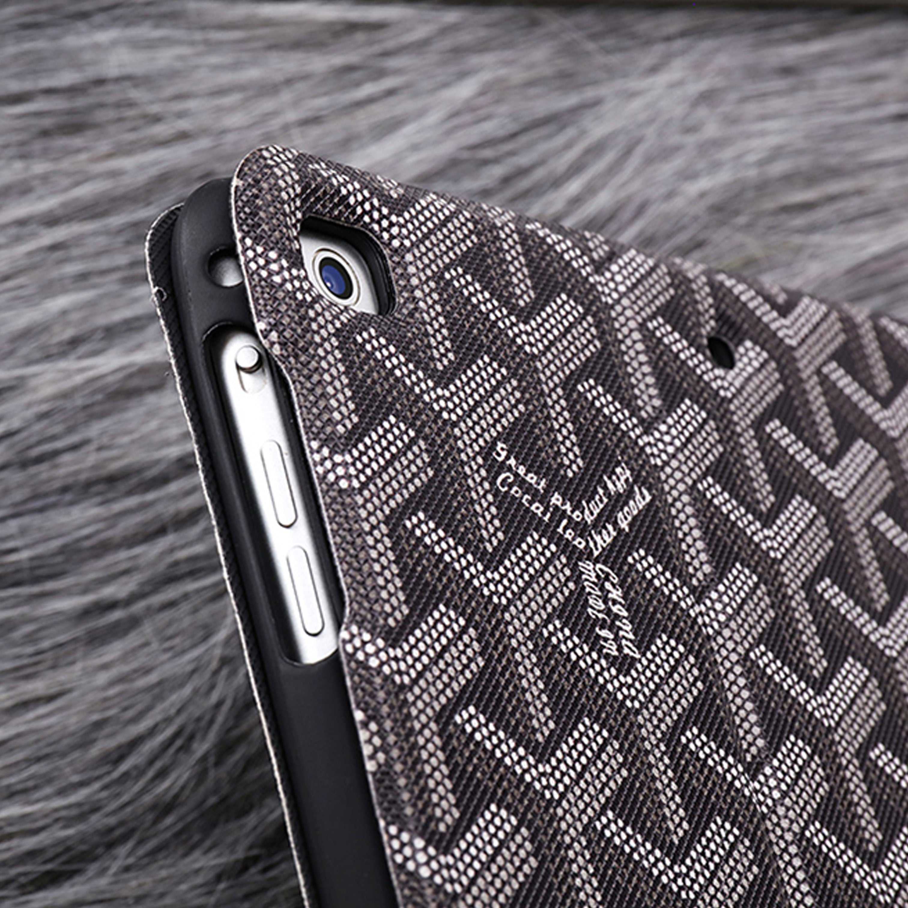 Luxury Leather GD iPad Case Black-RCGD121 - Runycase
