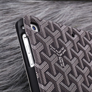 Luxury Leather GD iPad Case Black-RCGD121 - Runycase