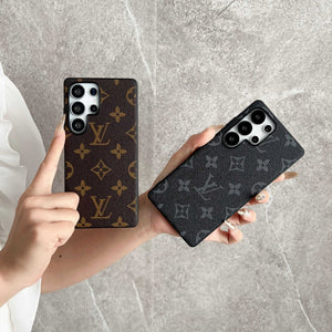 Premium Leather Monogram SamsungGalaxy S Series Case-RCLV092 - Runycase