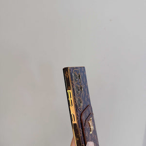 Luxury Monogram Samsung Galaxy S Series Case  With Card Holder-RCLV099 - Runycase
