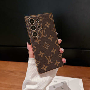 Refined Leather Monogram Samsung Galaxy S Series Case -RCLV098 - Runycase