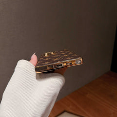 Refined Leather Monogram Samsung Galaxy S Series Case -RCLV098 - Runycase